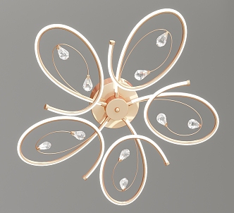 Modern ceiling lamp flower-shaped simple ceiling lamp 3d model