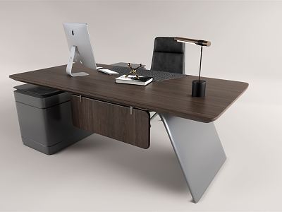 modern office desk and chair model