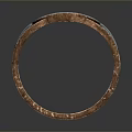 Unique Wooden Metal Ring With Artistic Decorative Design For Daily Use