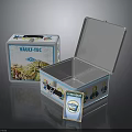 Vault-Tec Collectible Open And Closed Boxes With Decorative Label Design
