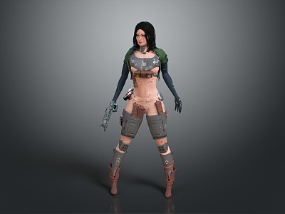 Sci-fi Beauty Cyber Beauty Sci-fi Woman Warrior Future Woman Warrior Sci-fi Lady Soldier Cyber Woman Warrior model