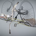 Vintage Bicycle Design With Green Frame Headlight Brown Wheels And Black Saddle