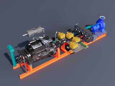 Water pump engine water pump transfer case water pump 3d model