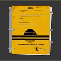 Yellow Ring Binder with Woods Crown Court of Law and Colored Tabs