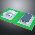 Outdoor Furniture Canopy Design With White And Blue Roof Structures For Garden