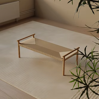 Modern shoe changing stool 3d model