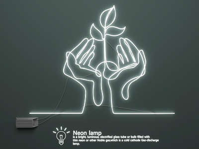 Neon Light 3d model