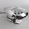 Modern Passenger Aircraft With Futuristic Design And Four Propellers White Exterior