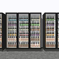 Modern Freezer Cabinet Display Cabinet Container 3d model
