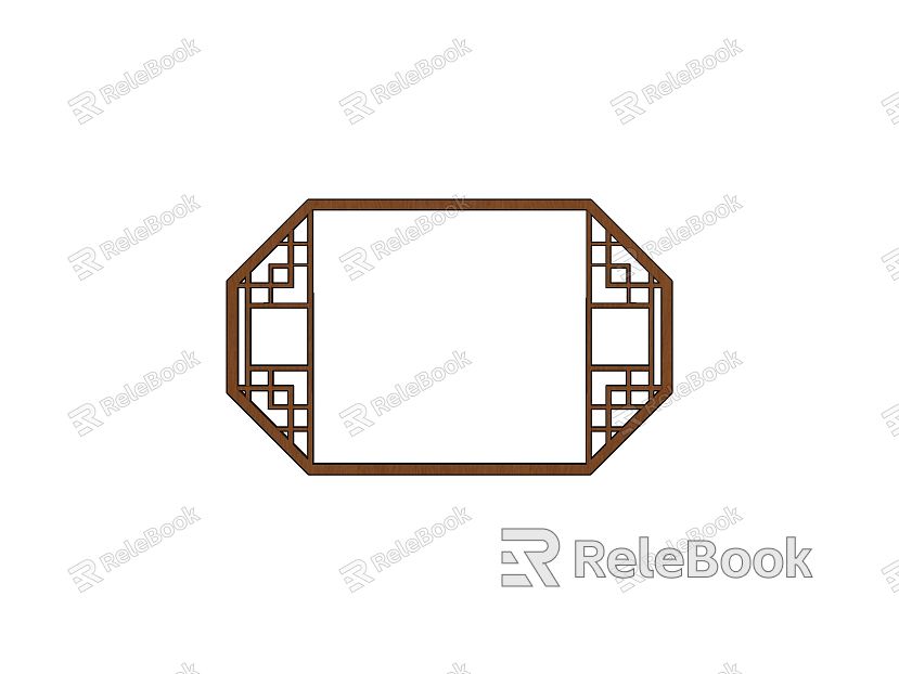 New Chinese-style openwork window model