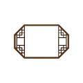 New Chinese-style openwork window 3d model