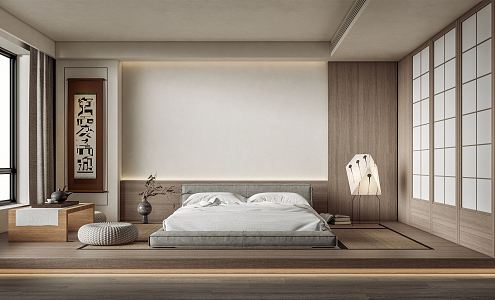 Japanese Tatami Bedroom 3d model