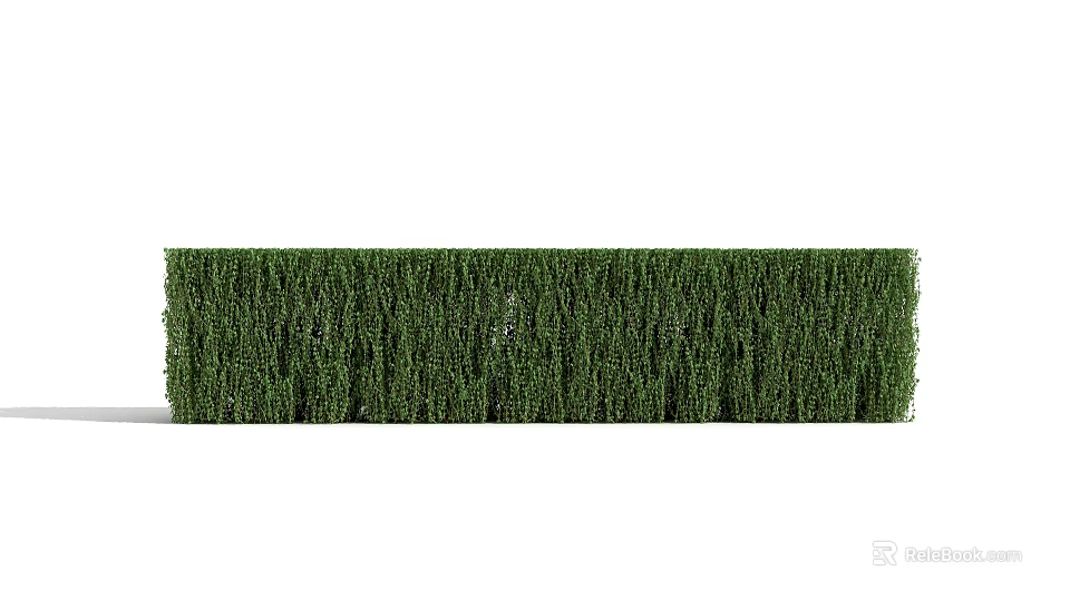 Lush Green Shrub Hedge Perfect For Garden Landscaping And Outdoor Decoration 3d model 
