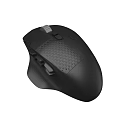 High Performance Black Gaming Computer Mouse with Ergonomic Side Buttons Scroll Wheel and Textured Surface 3d model