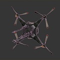 Modern UAV Unmanned Aerial Vehicle Aerial Photographing UAV Four-wing UAV Photographing UAV 3d model