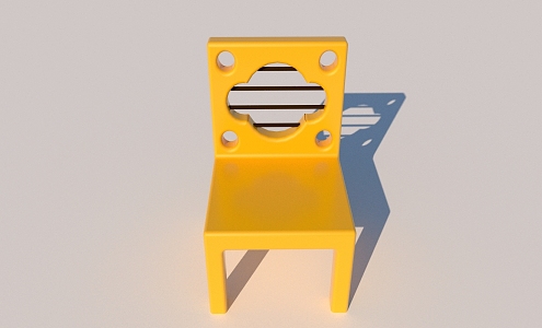 Modern Children's Chair Children's Small Stool 3d model