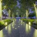 Modern decorative lamp hanging tree lamp tree atmosphere lamp lawn lamp 3d model