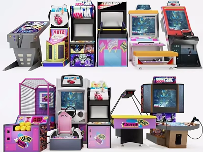 Game machine 3d model
