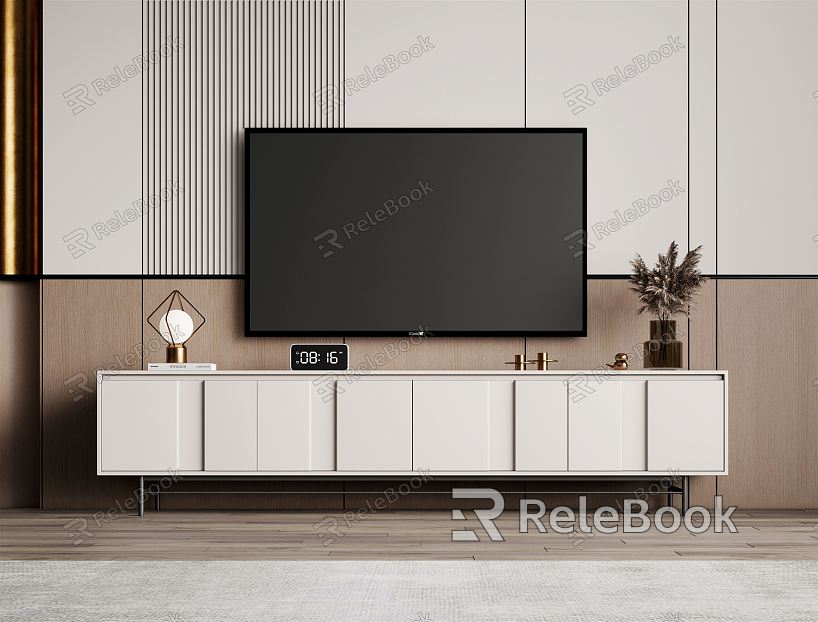 Modern TV Cabinet Simple TV Cabinet model