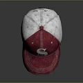 Red and White Stylish Baseball Cap with White Letter S for Everyday Wear