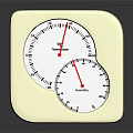 Medical Device Square White Design With Dual Dials for Temperature and Humidity Monitoring