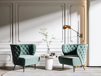Modern Casual Sofa Combination Single Sofa 3d model