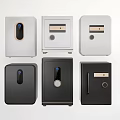 Various Styles Of Safes With Different Colors And Lock Mechanisms