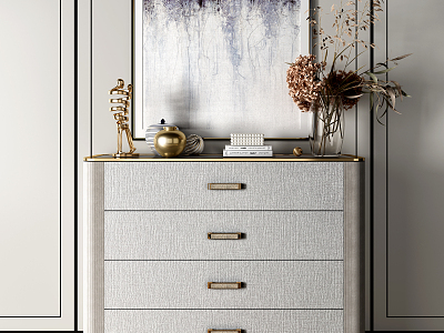 Light Luxury Side Cabinet Side Cabinet Entrance Cabinet model