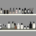 Bath products, toiletries, aromatherapy, bath, skin care products, cosmetics 3d model