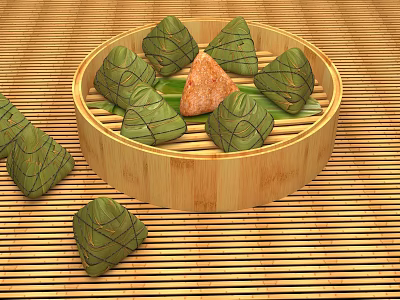 Modern Zongzi 3d model