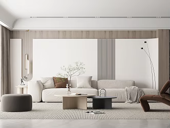 modern living room 3d model