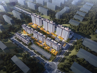 New Chinese-style Residential District 3d model