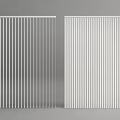 White Venetian Blinds With Vertical And Horizontal Slat Styles For Home Interior Design