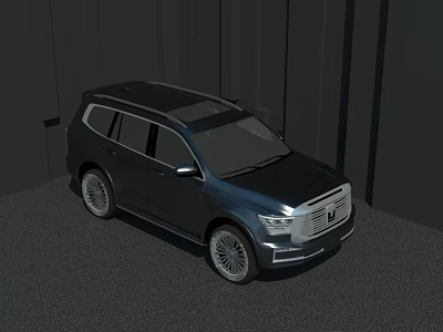 Dark Gray SUV With Sleek Exterior Design Modern Front Grille And Alloy Wheels 3d model