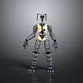 Robot Assistant Small Robot Butler Robot Butler Figure Game Figure 3d model