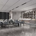 Modern Luxury Sales Office Public Washroom Interior With Elegant Backlit Mirrors And Premium Wood Finishes