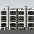 Modern High Rise Apartment Building With Garden Landscape Outdoor Seating And Pool