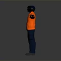 Orange Jacket Blue Pants And Black Cap Casual Everyday Clothing Essentials