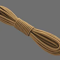 Strong Brown Braided Rope With Secure Tight Knot For Outdoor Use