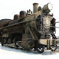 Modern locomotive 3d model