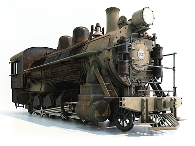 Modern locomotive 3d model