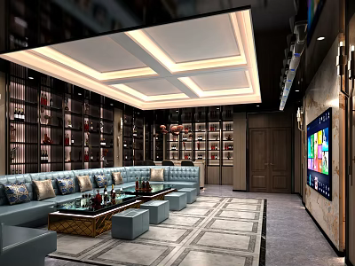 Modern KTV Box 3d model