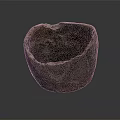 Handcrafted Stone Bowl With Rustic Texture And Natural Material For Household Use