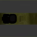 Military Weapon 3D Rendered Model With Olive Green Body And Gray Metal Components