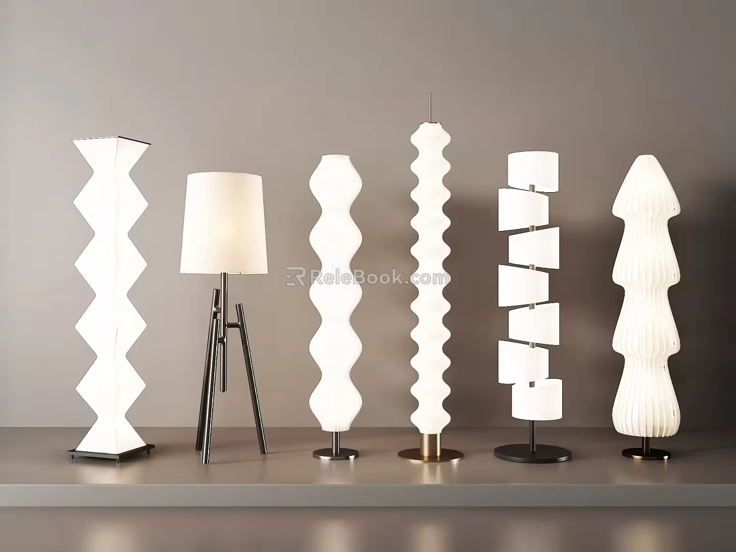 Modern floor lamp cream wind floor lamp gourd string floor lamp bedside floor lamp bedroom floor lamp atmosphere lamp 3d model