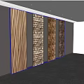 Wooden Background Wall Designs With Various Textures And Patterns For Interior Decor 3d model