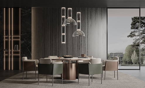 Modern Minotti Restaurant 3d model