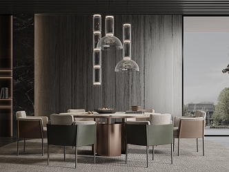 Modern Minotti Restaurant 3d model