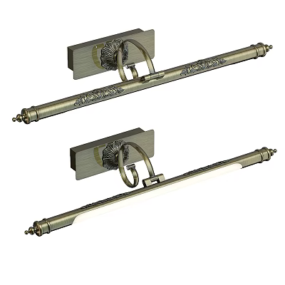 Classic Brass Wall Sconce With Intricate Carvings And Elegant Design Details 3d model