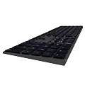 Modern Computer Keyboard With Sleek Black Design And Standard Key Layout 3d model